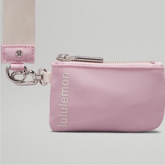 Lululemon Dual Pouch Wristlet White Opal / Pink Peony RARE NEW NWT - Picture 6 of 8